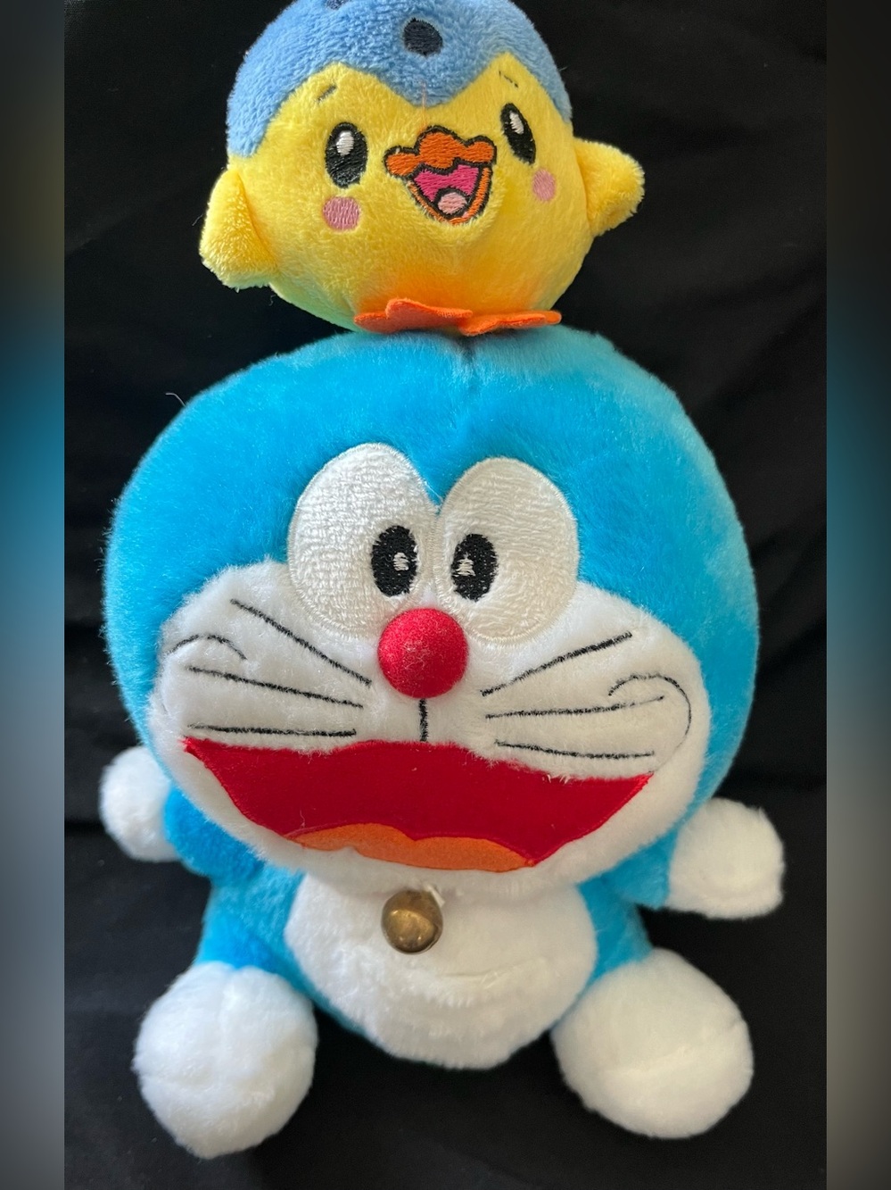 Sekiguchi Doraemon w/Pippo Attached to his Head 11" Plush